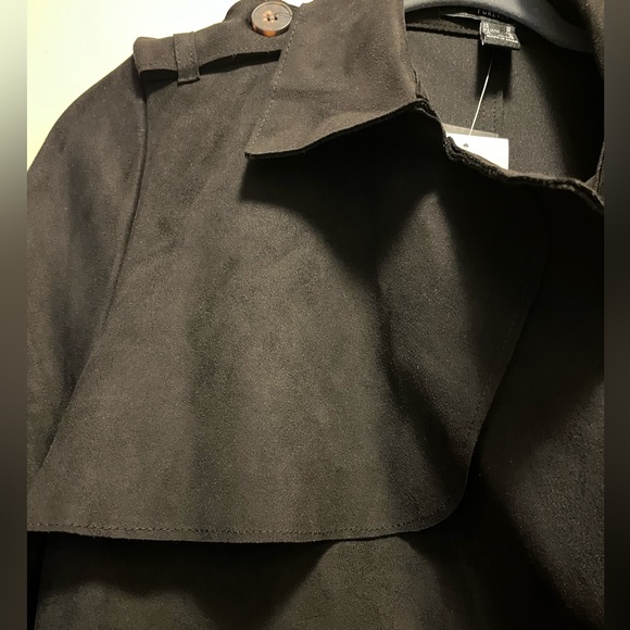 New Faux Suede Trench coat - Picture 5 of 7